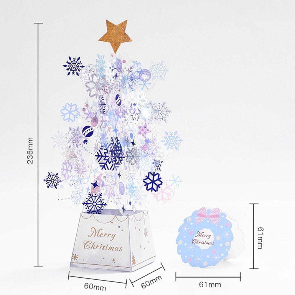 3D Christmas Tree Pop-Up Greeting Card