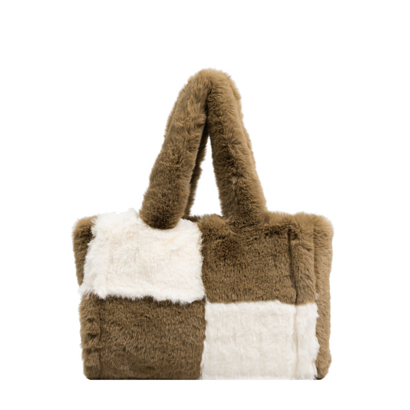 Large Capacity Lamb Wool Tote