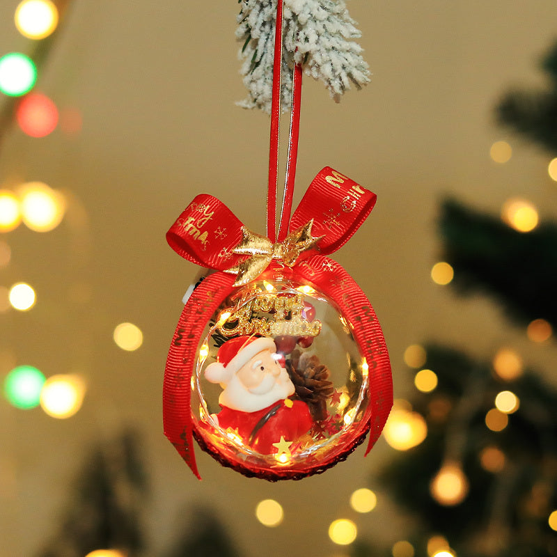Christmas Micro-view Glowing Elf Ball Pendant