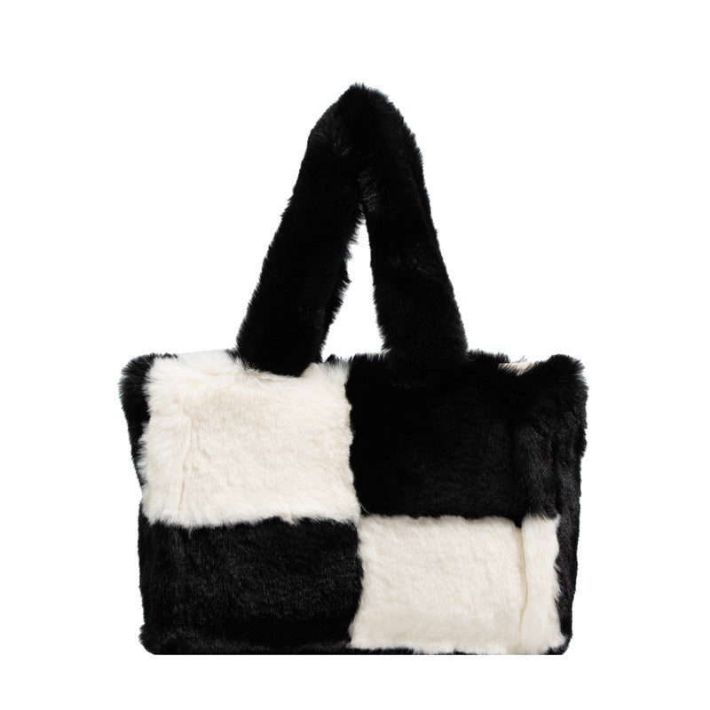 Large Capacity Lamb Wool Tote