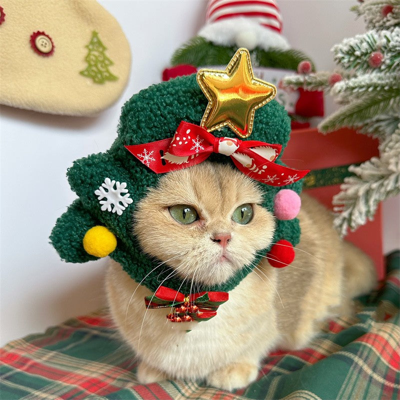 Christmas Pet Hat — Festive Headgear for Cats & Dogs