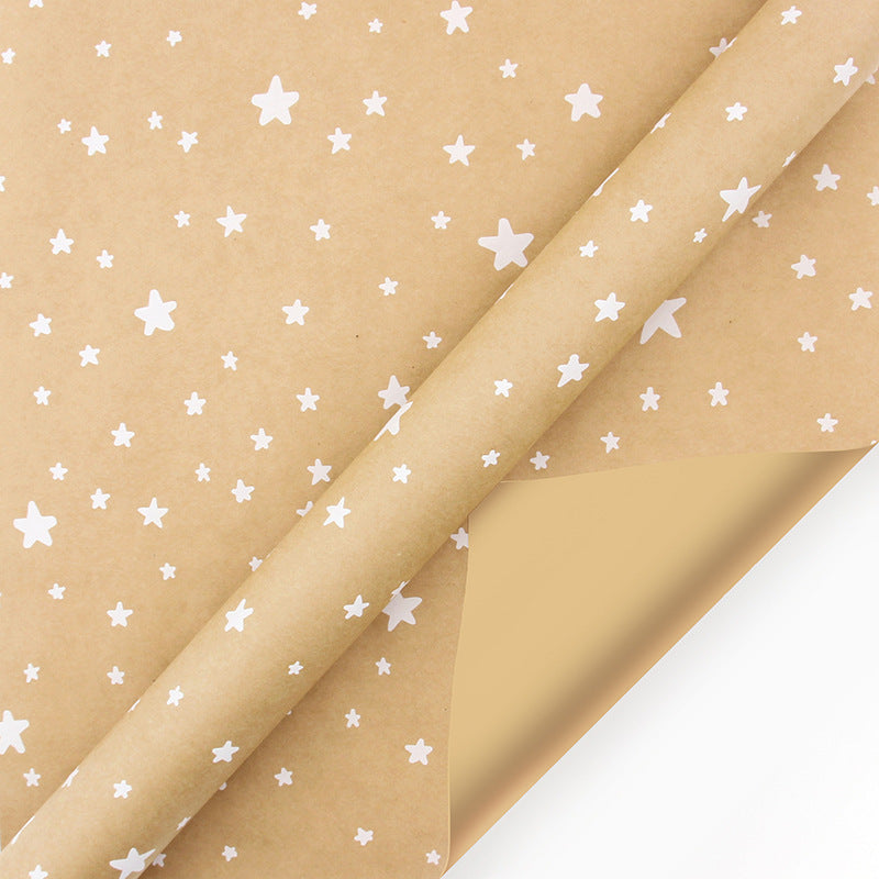 Kraft Paper Retro Christmas Gift Wrapping Paper