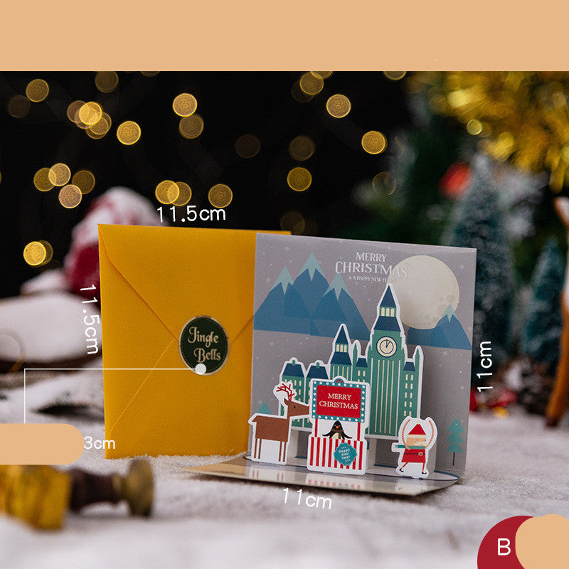 3D Greeting Card | Creative Christmas Eve