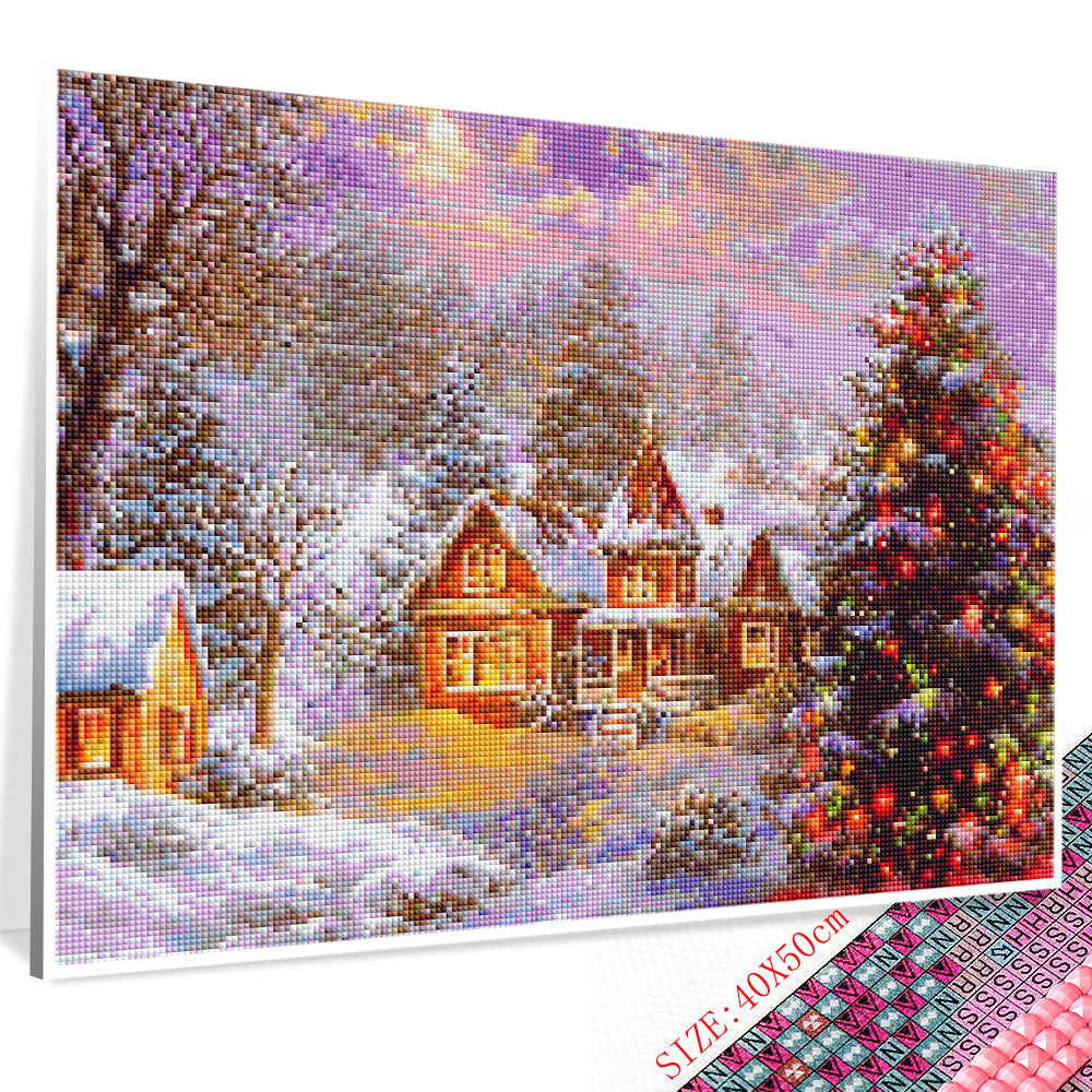 Christmas Diamond Painting Kit – Handmade Embroidery Mosaic Gift/ Decoration