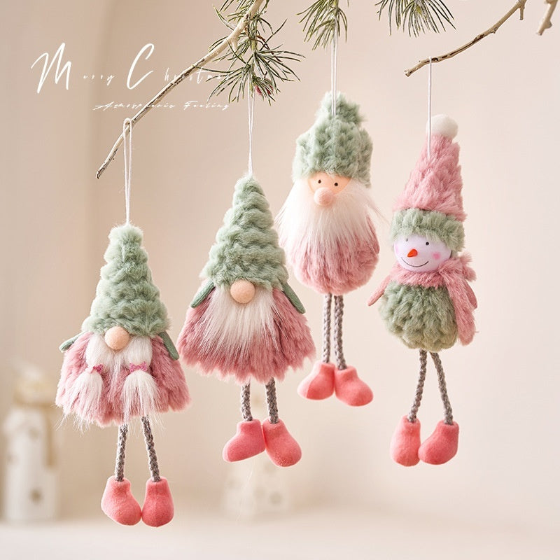 Cute Santa Claus & Snowman Dolls – Christmas Tree Hanging Pendants