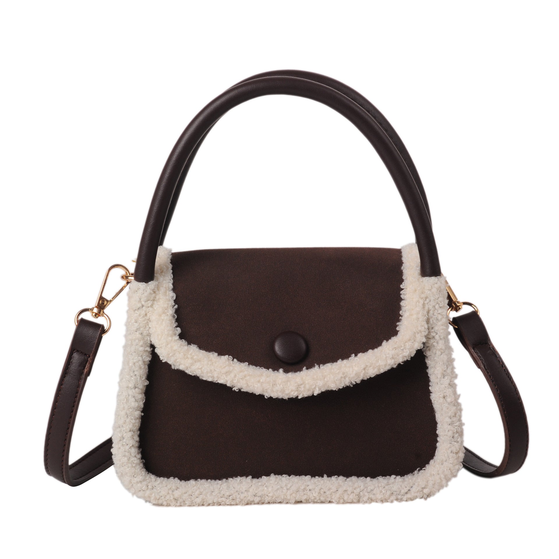 Fashion Lamb Plush Saddle Bag