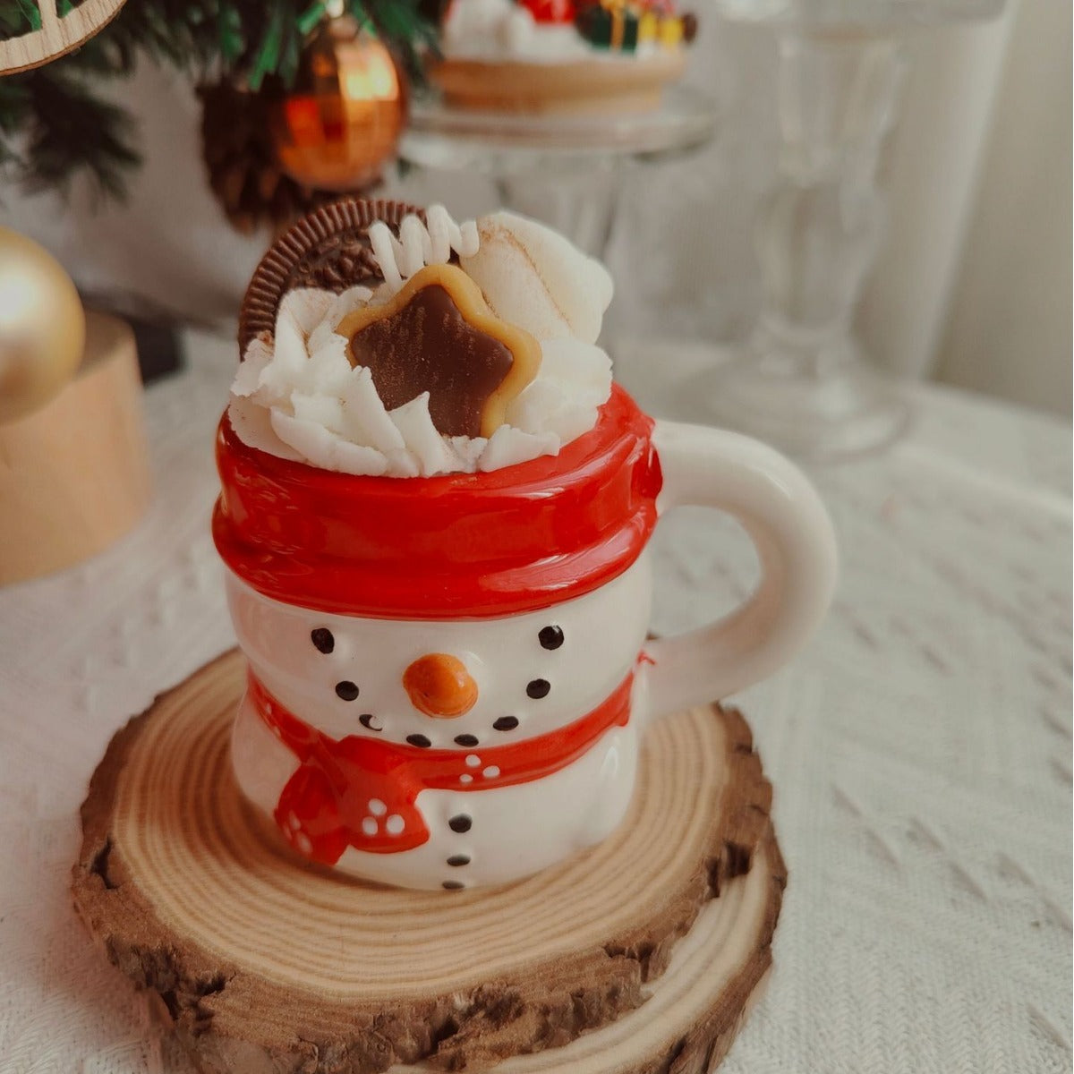 Santa Claus Ceramic Cup Aromatherapy Candle Gift Box