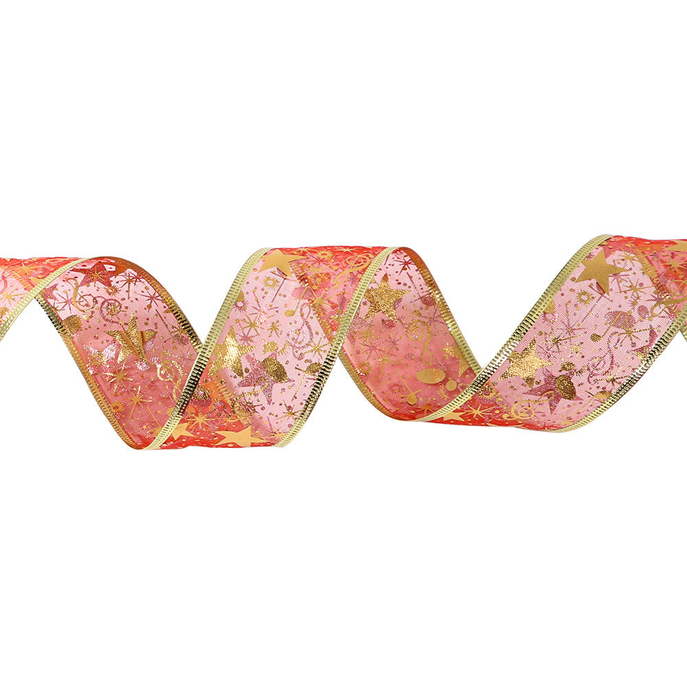 Single-Layer Ribbon DIY Bow – Christmas Tree Decoration Roll (5cm, 100 Yards)