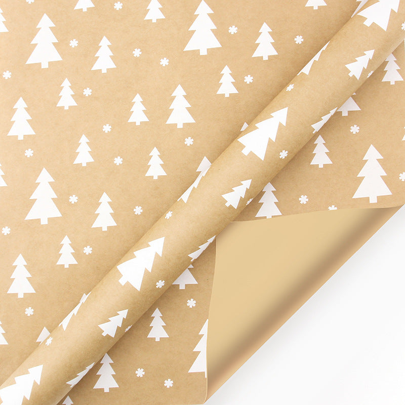 Kraft Paper Retro Christmas Gift Wrapping Paper
