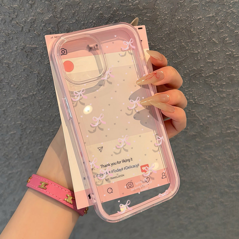 Full-Screen Bow Phone Case (11-17)