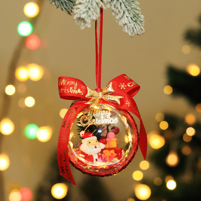 Christmas Micro-view Glowing Elf Ball Pendant