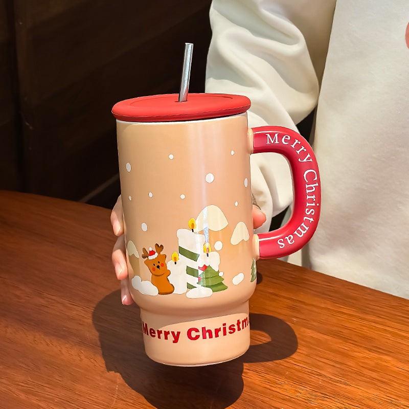 Christmas Large Capacity Ceramic Mug