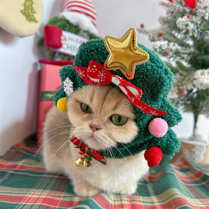 Christmas Pet Hat — Festive Headgear for Cats & Dogs