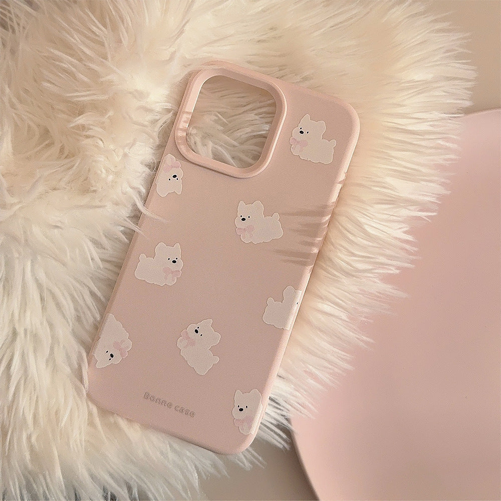 Soft & Cute Westie Dog Phone Case with Bracket Stand