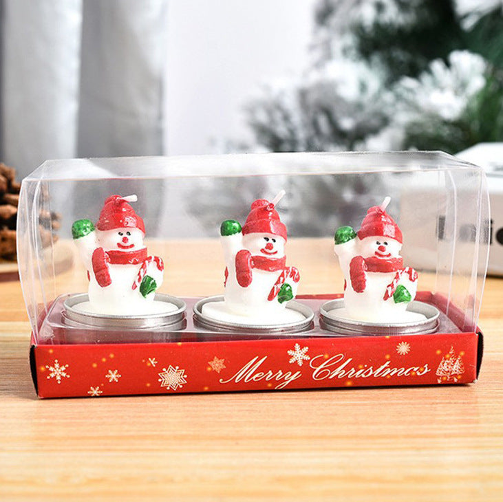 Christmas Crafts Candle Gift Set – Festive Mini Decorative Candles (3 PCS)