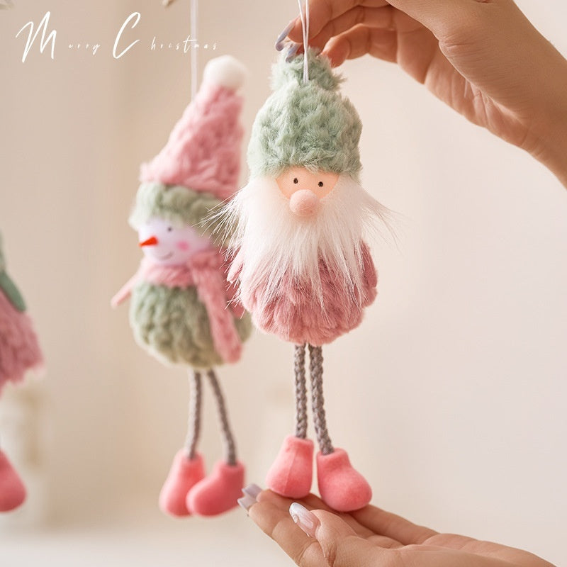 Cute Santa Claus & Snowman Dolls – Christmas Tree Hanging Pendants