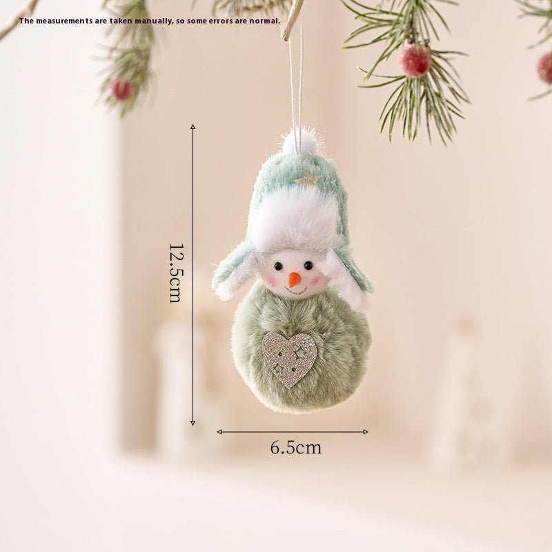 Cute Santa Claus & Snowman Dolls – Christmas Tree Hanging Pendants