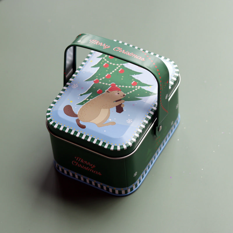 Retro Style Christmas Portable Iron Box