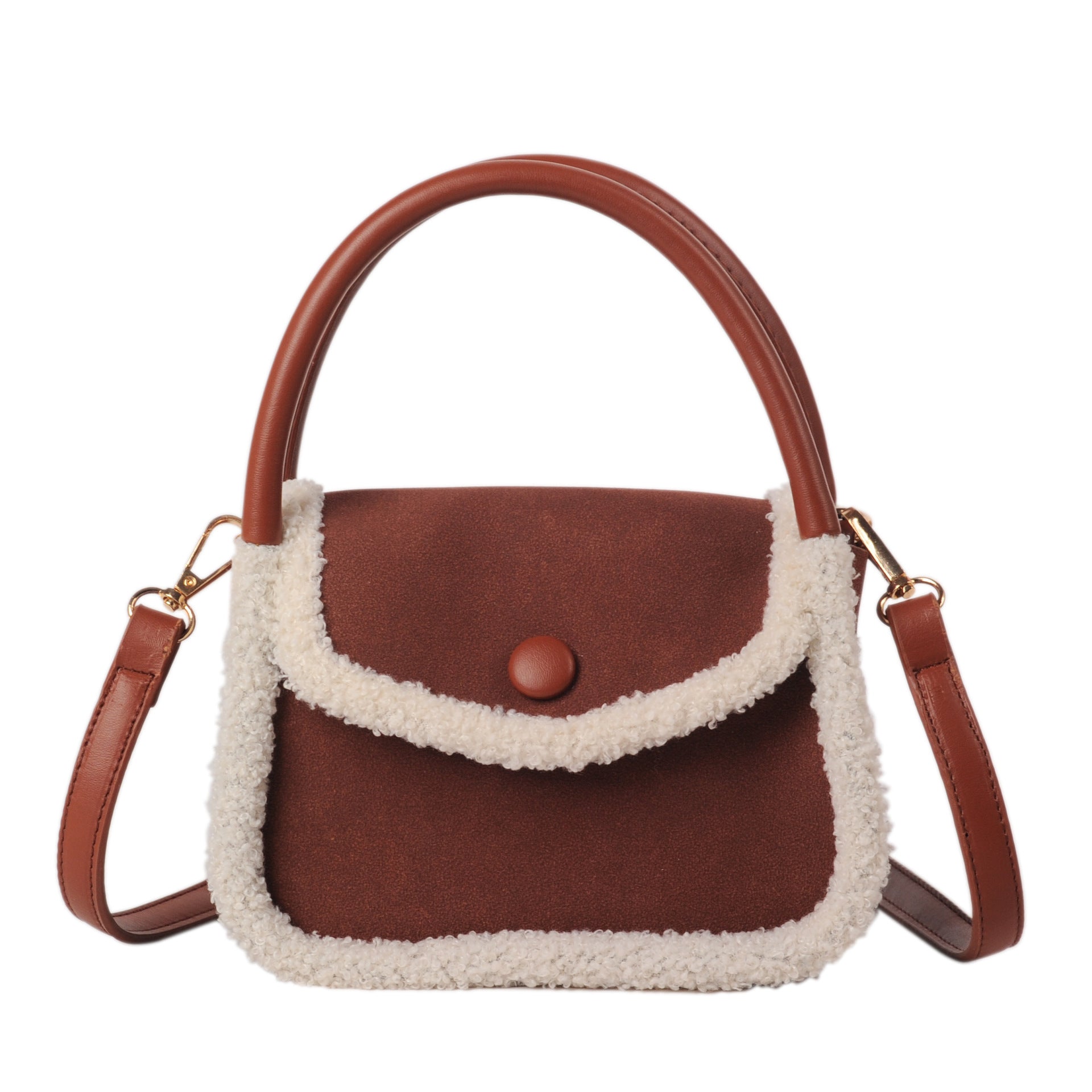 Fashion Lamb Plush Saddle Bag