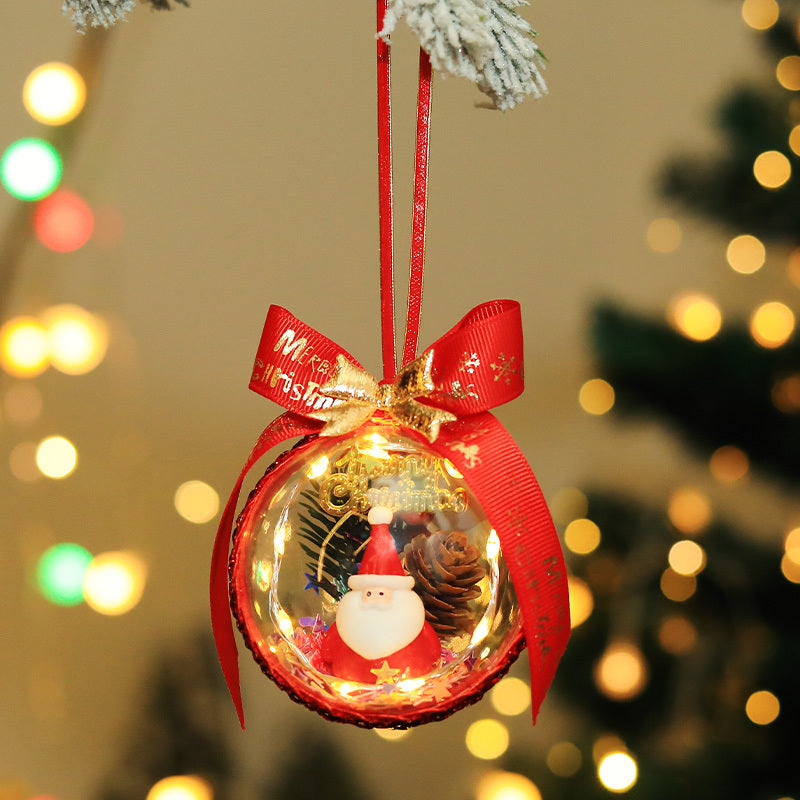 Christmas Micro-view Glowing Elf Ball Pendant