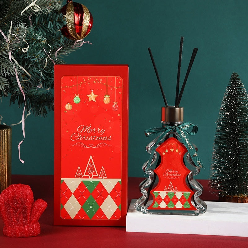 Christmas Tree Flameless Aroma Diffuser Gift – 200ml Holiday Fragrance Set