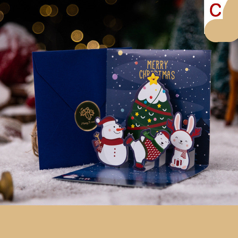 3D Greeting Card | Creative Christmas Eve