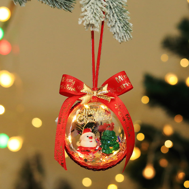 Christmas Micro-view Glowing Elf Ball Pendant