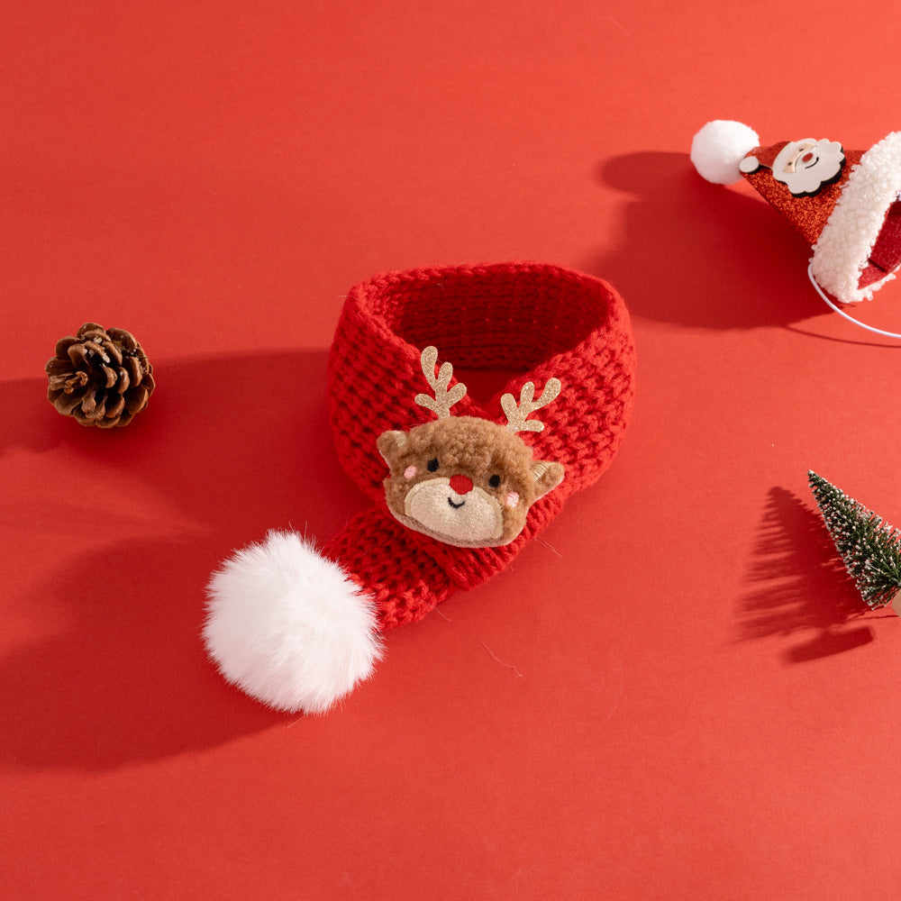 Christmas Cat Scarf – Cozy Holiday Pet Decoration
