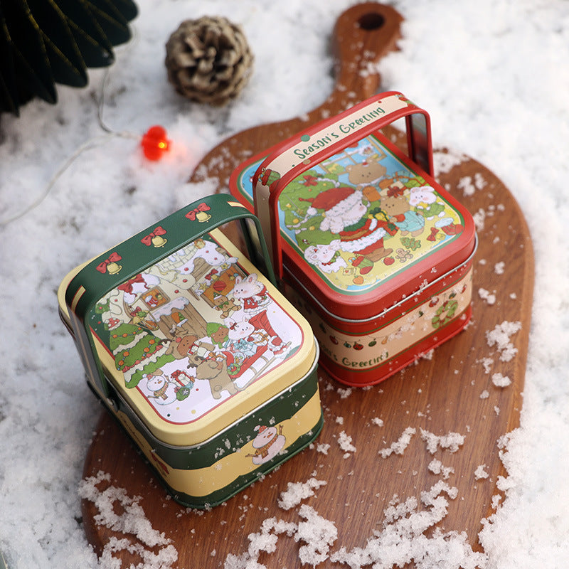 Retro Style Christmas Portable Iron Box