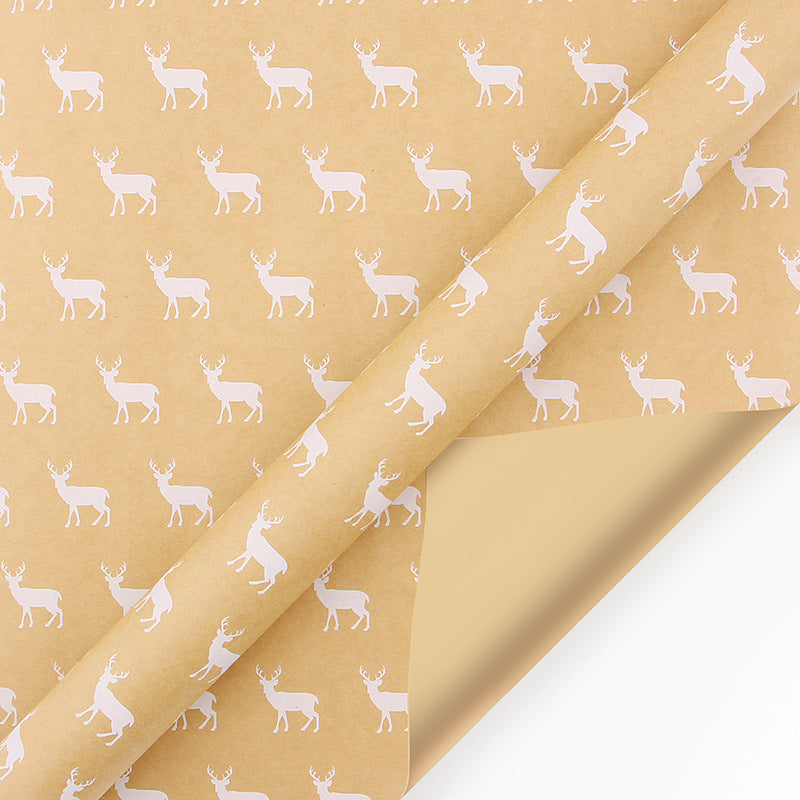 Kraft Paper Retro Christmas Gift Wrapping Paper